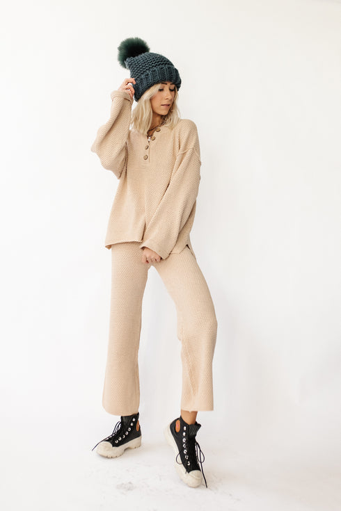 Snow Bunny Sweater Set// Natural